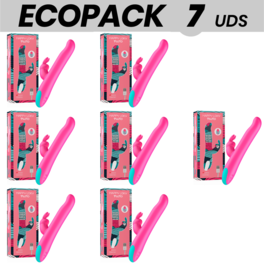 ECOPACK 7 UDS - HAPPY LOKY PLUTO RABBIT VIBRATOR & ROTATOR COMPATIBLE CON WATCHME WIRELESS TECHNOLOGY