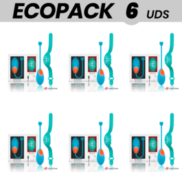 ECOPACK 6 UDS - WEARWATCH HUEVO CONTROL REMOTO TECHNOLOGY WATCHME AZUL / AGUAMARINA