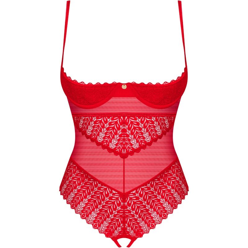 OBSESSIVE - INGRIDIA CROTCHLESS TEDDY ROJO M/L