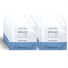 MIXGLISS - LUBRICANTE BASE DE AGUA NATURAL 12 MONODOSIS 4 ML